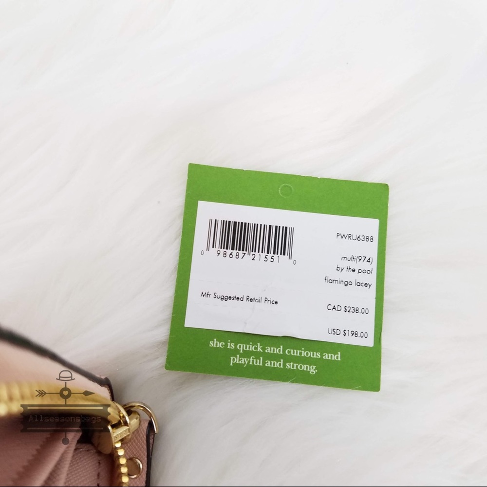 🔽 Kate spade flamingo Lacey multi the pool wallet - Picture 5 of 8